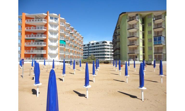 appartament MARCO POLO: vue de la maison depuis la plage