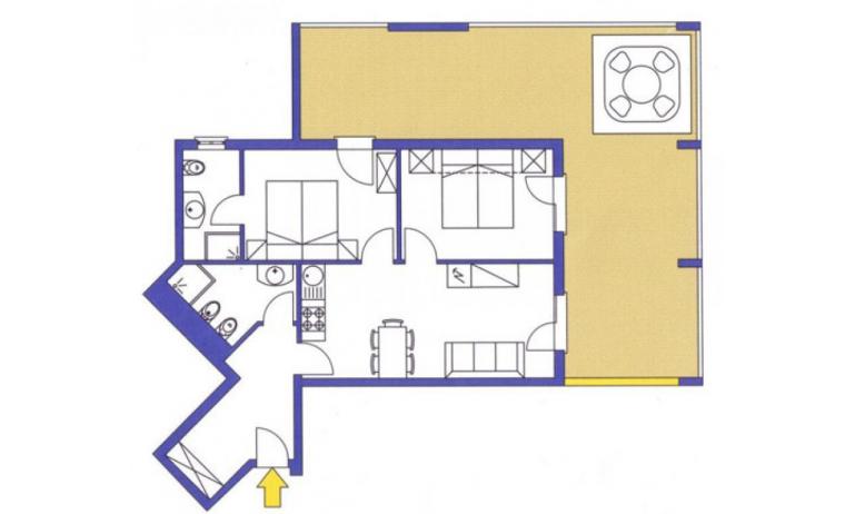 aparthotel ASHANTI: C5 Suite - planimetria