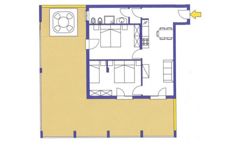 Aparthotel ASHANTI: C6 Suite - Planimetrie