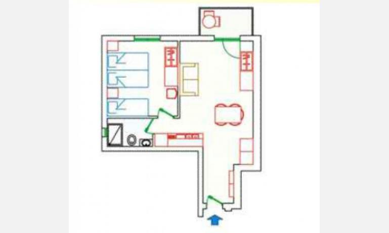 Residence KATJA: B5/O - Planimetrie