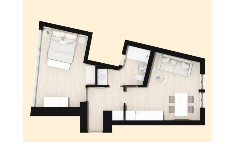 aparthotel TOURING: BB view - planimetria