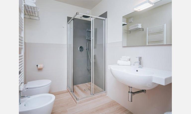 aparthotel TOURING: A - bagno con box doccia (esempio)