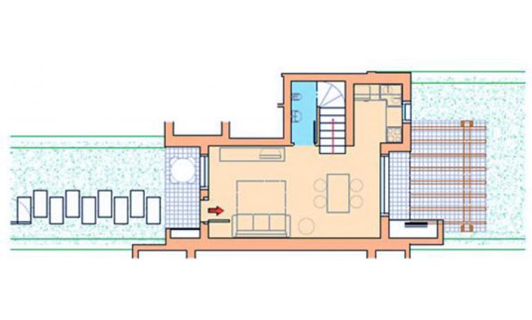 residence VILLAGGIO A MARE: D8/M - planimetry ground floor