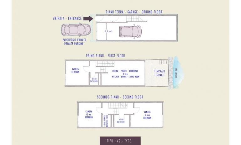 appartamenti TERRAMARE: D6/VSL - planimetria